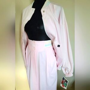 80's Vintage NWT jacket+EUC Skirt 1980's country club Set size 8 made in Canada